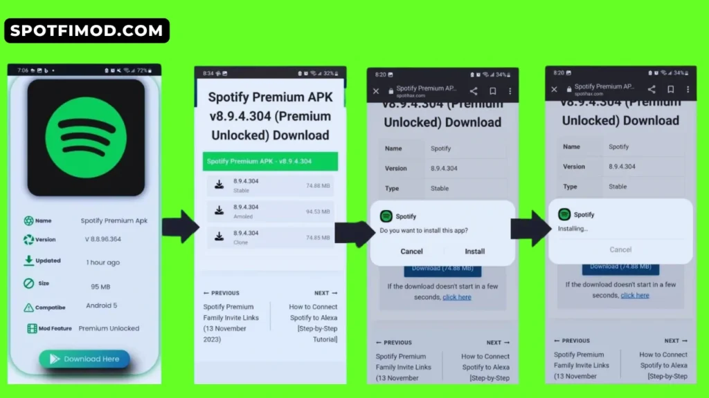 Download Spotify Premium on Android Devices